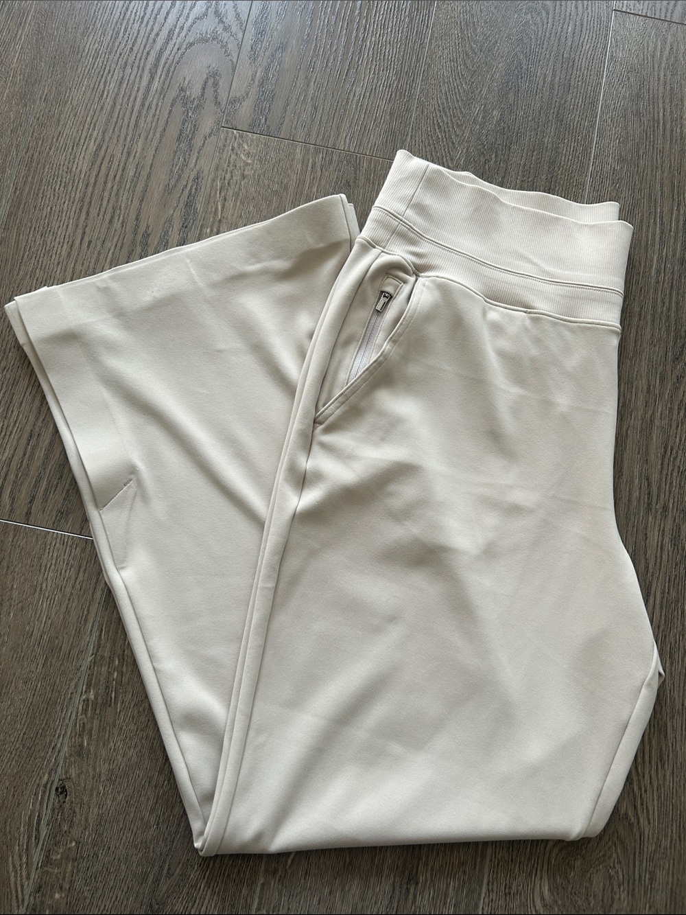 Athleta High-Rise Wide Leg Pants Ecru - Tall